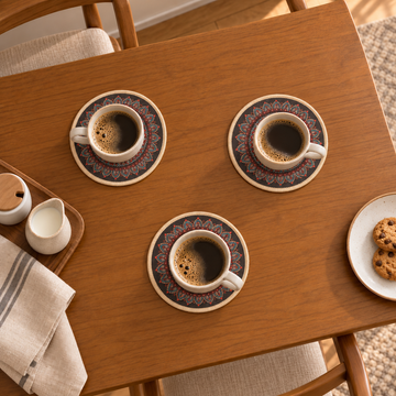 Individual Redondo Decorativo Mandala – Set x3