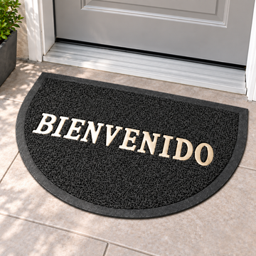 Tapete de Entrada Bienvenido Semicircular
