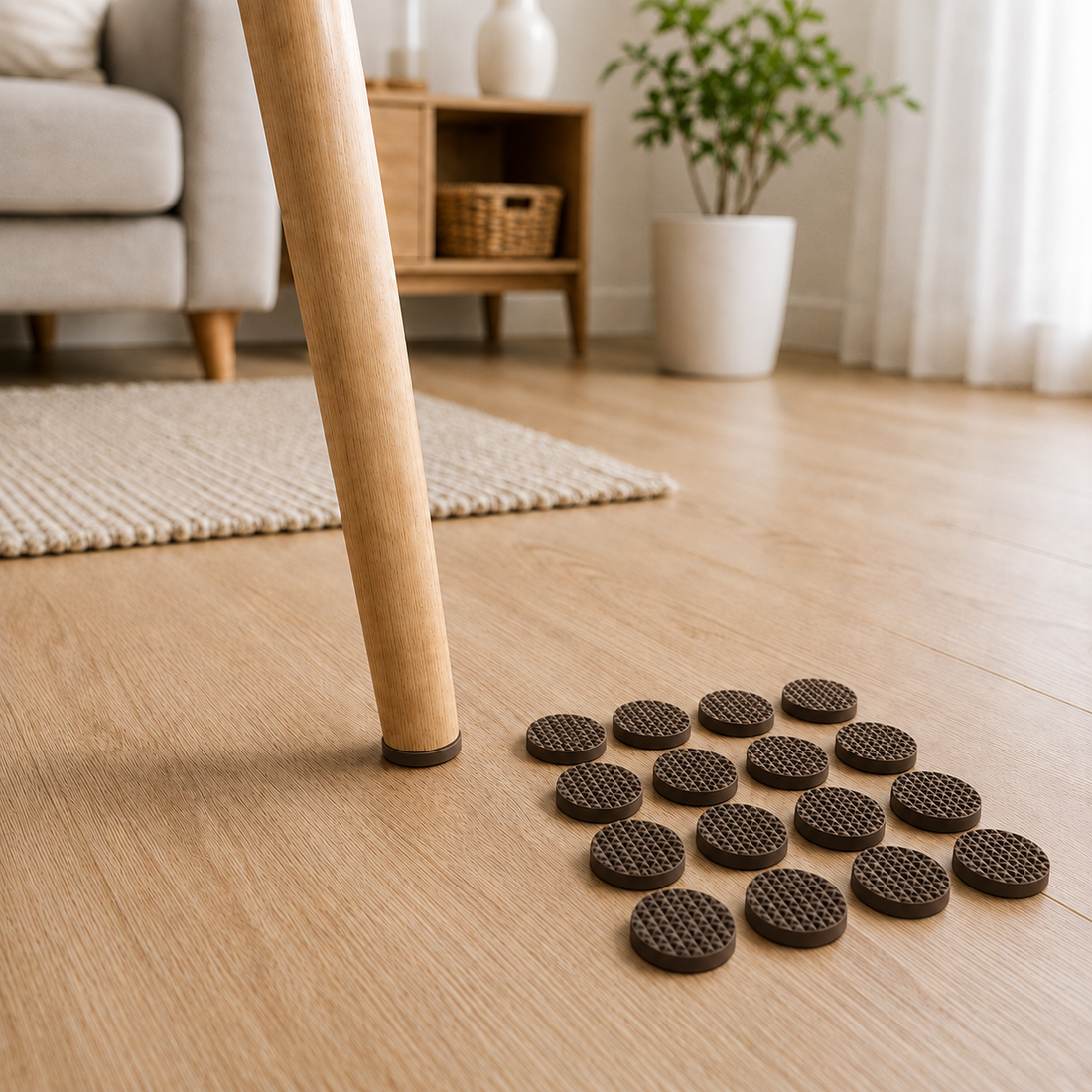 Pads Antideslizantes Adhesivos para Muebles Set de 16