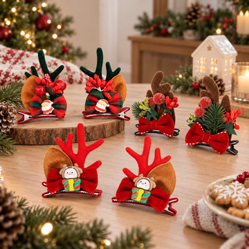 Ganchitos Navideños Decorativos para Cabello