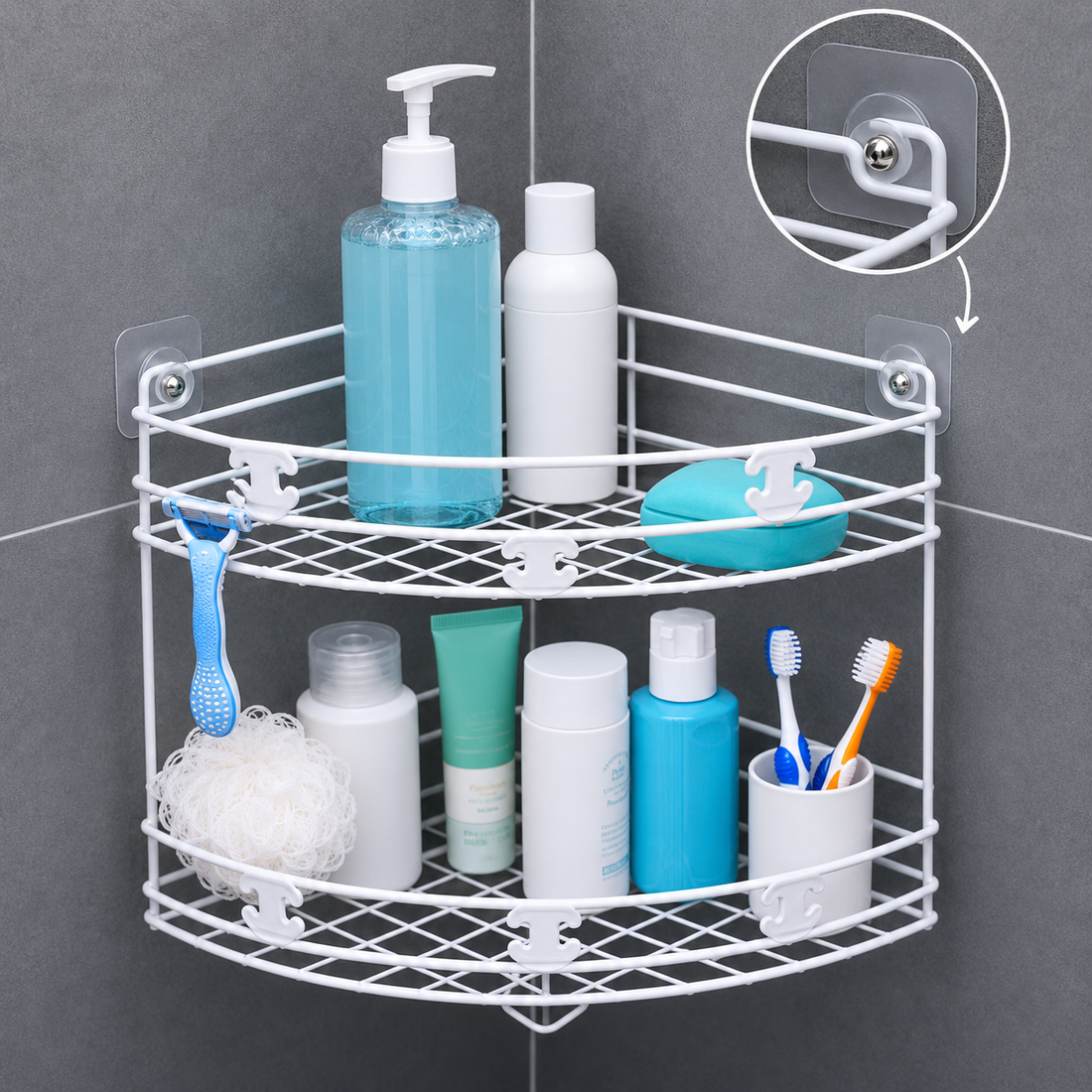Organizador Esquinero para Ducha de 2 Niveles