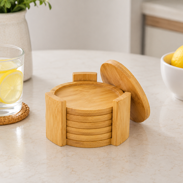 Set de Posavasos de Bambú Pack x6
