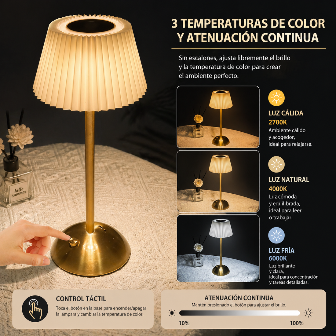 Lámpara de Mesa LED