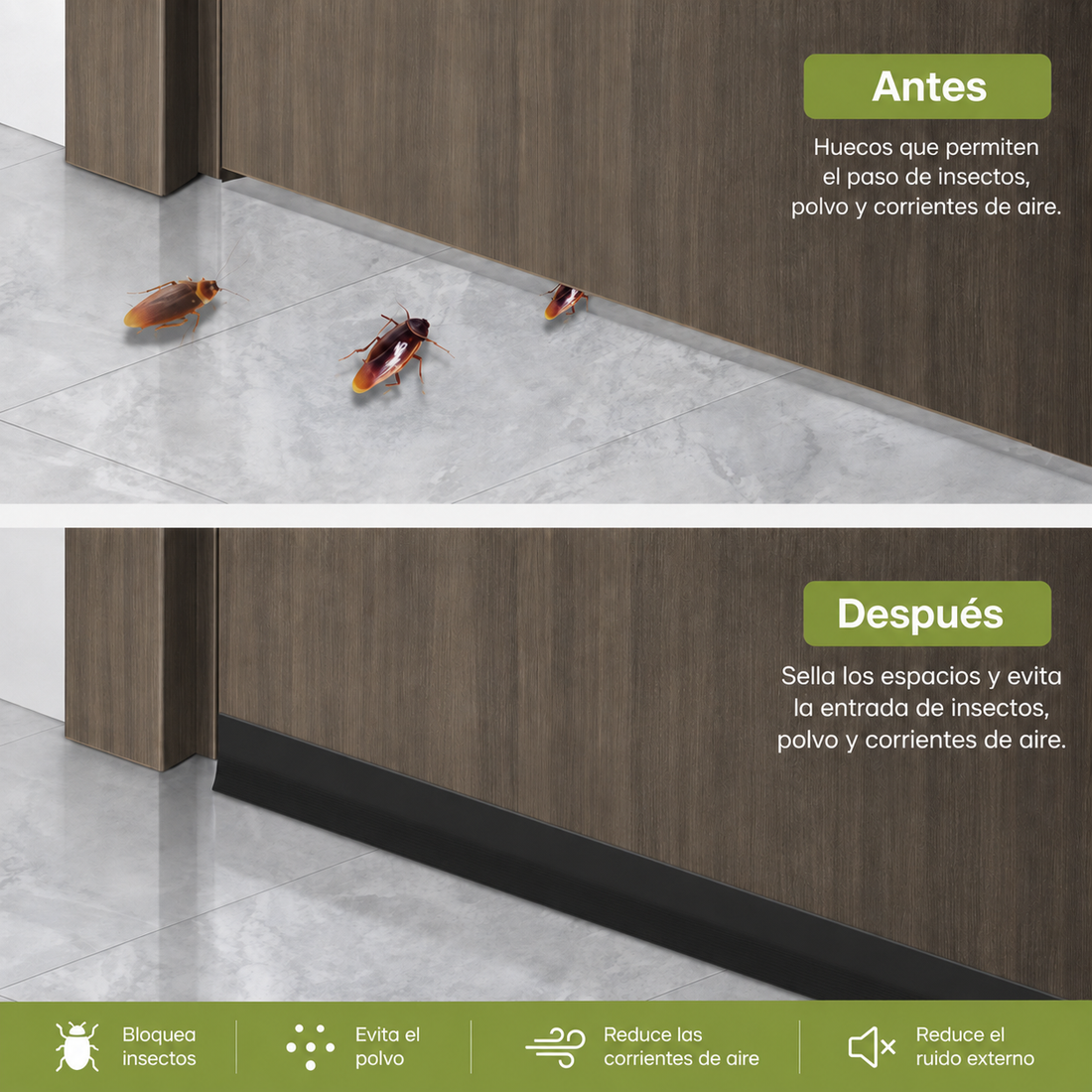 Burlete Adhesivo Inferior para Puertas