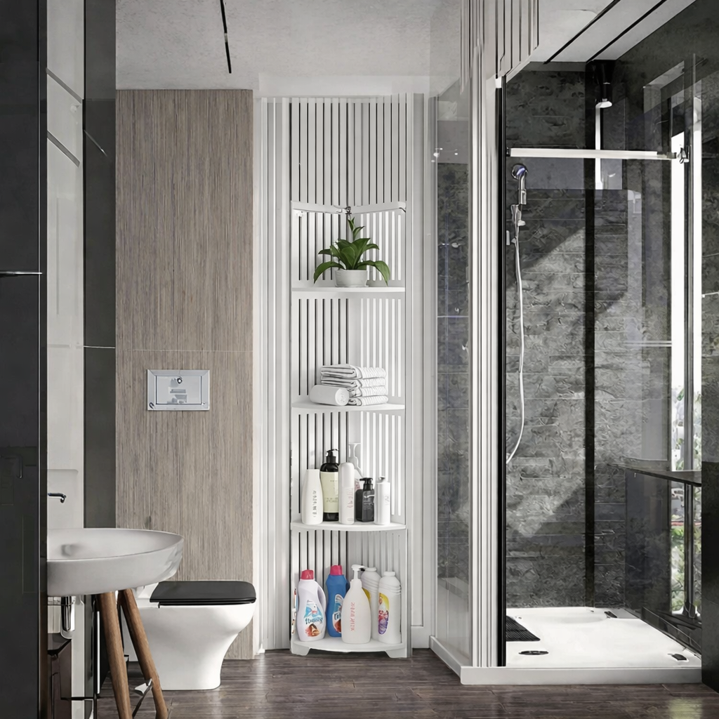 Estante esquinero multifuncional