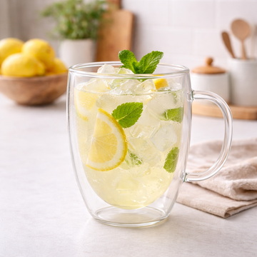 Taza de borosilicato con asa 320ml