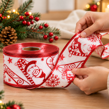 Rollo de Listón Navideño