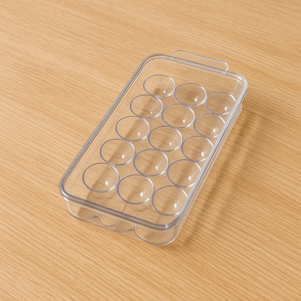 Bandeja acrílica para huevos