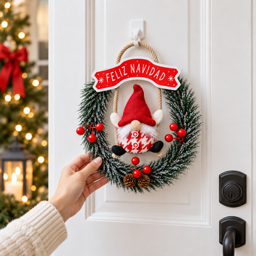 Corona Navideña Decorativa “Feliz Navidad”