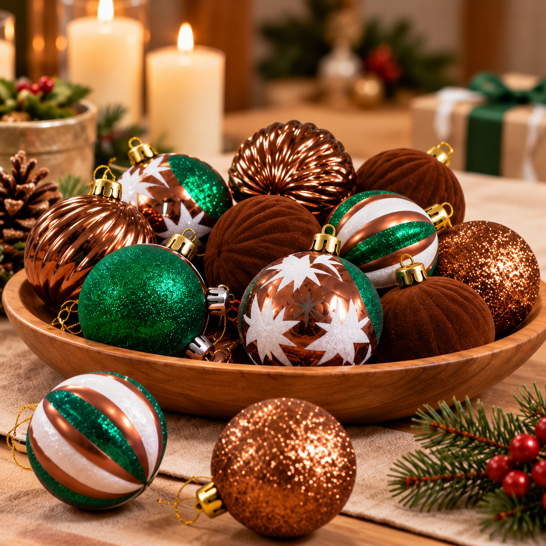 Set de 30 Bolas Navideñas Decorativas