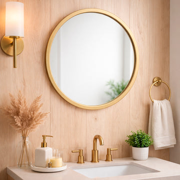 Espejo Circular Estilo Nórdico