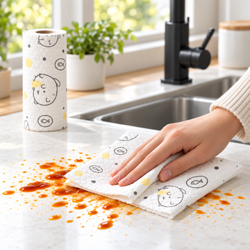 Rollo de Paños de Cocina Reutilizables 50 Piezas