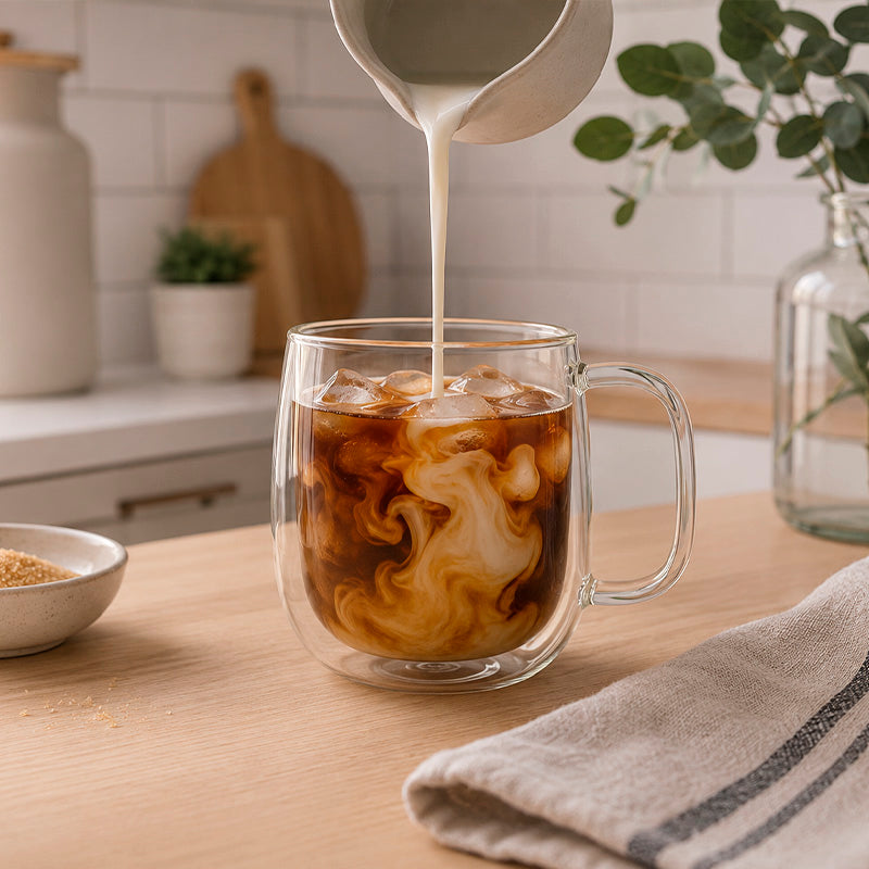 Taza Doble Vidrio Borosilicato 350 ml