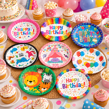 Plato Descartable Happy Birthday Pack x10