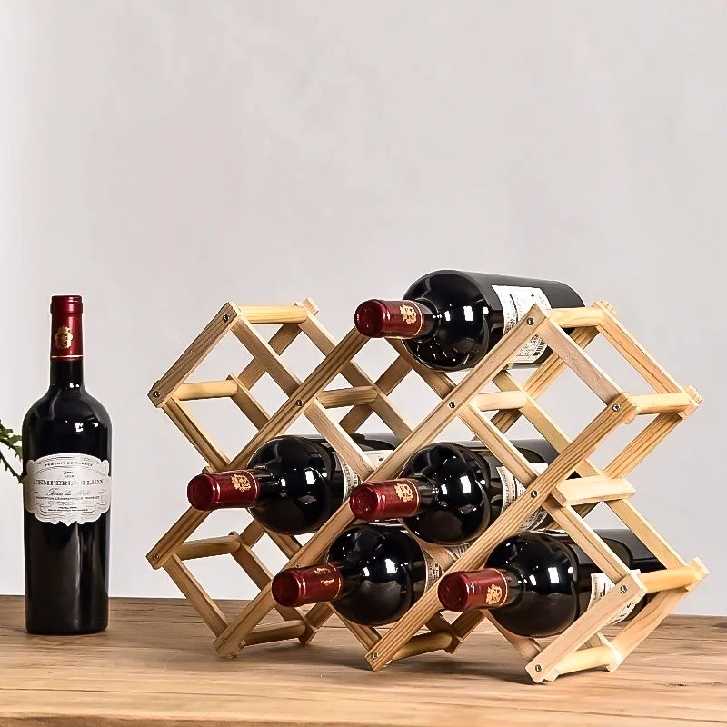 Botellero de Madera Expandible
