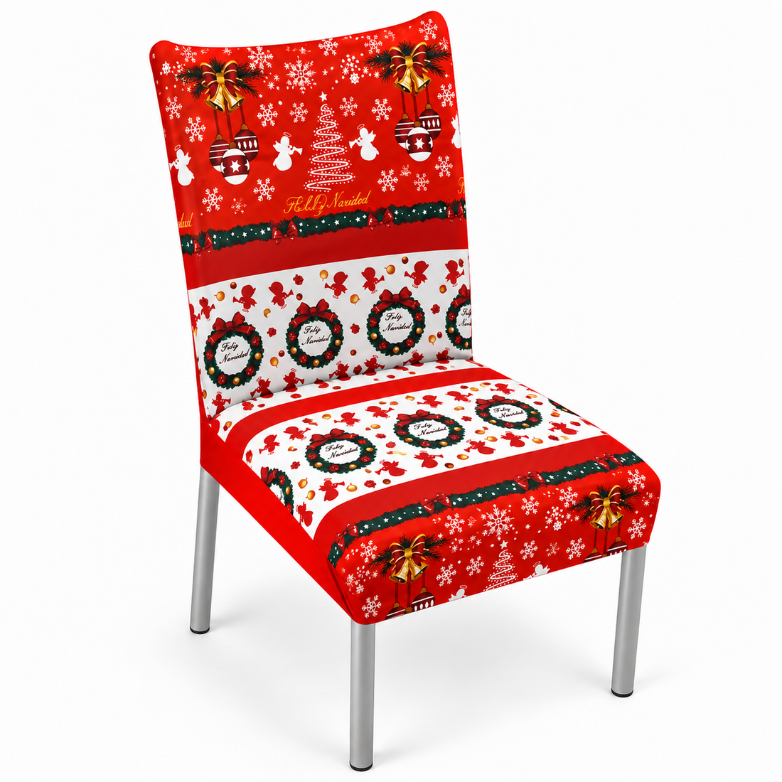 Fundas Elásticas para Silla Navideña – Pack x6