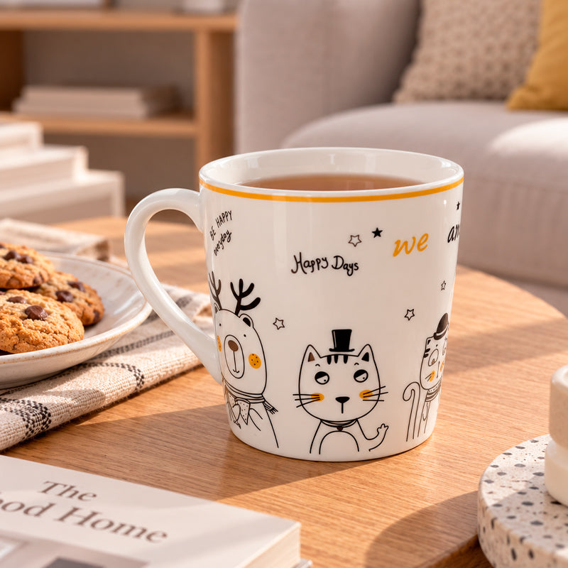 Taza de Loza con Diseño Divertidos