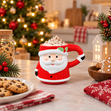 Taza Navideña de Papá Noel