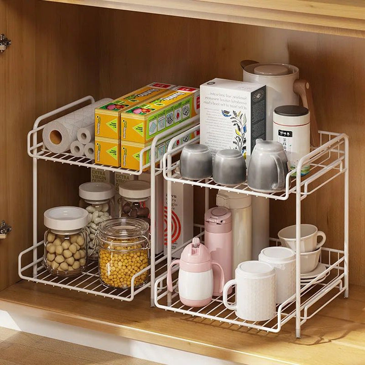 Organizador de 2 niveles multiuso