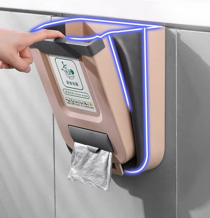 Contenedor de basura plegable