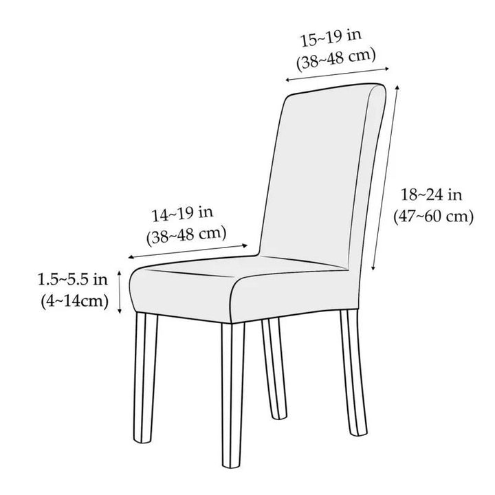 Funda silla con diseño pack x4