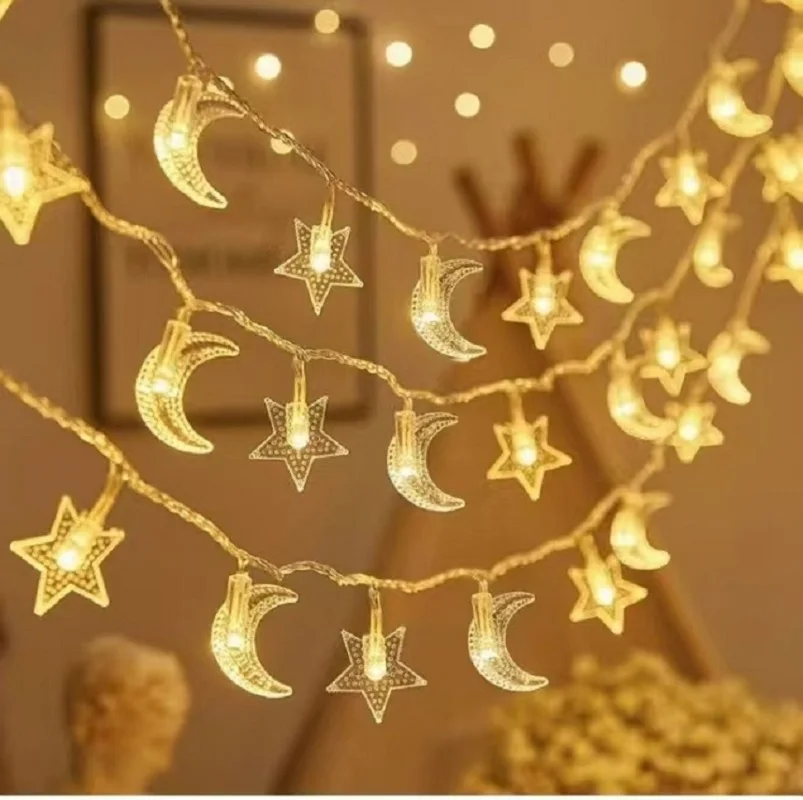 Guirnalda de luces luna y estrella