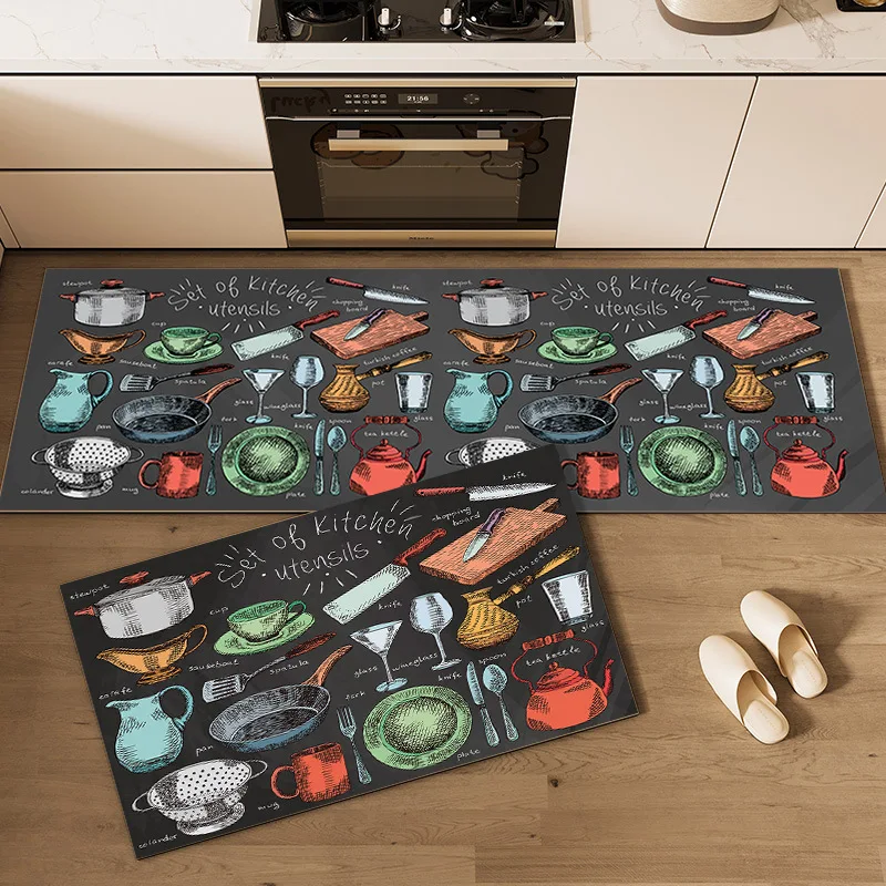 Alfombra de cocina set x2