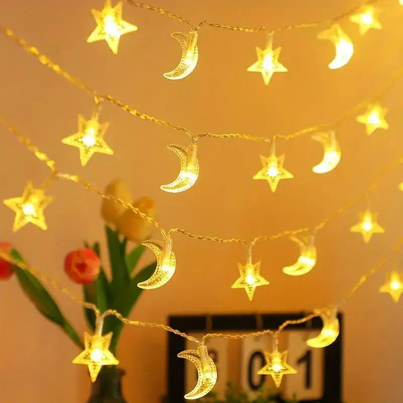 Guirnalda de luces luna y estrella