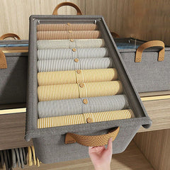 Organizador de ropa con tapa transparente