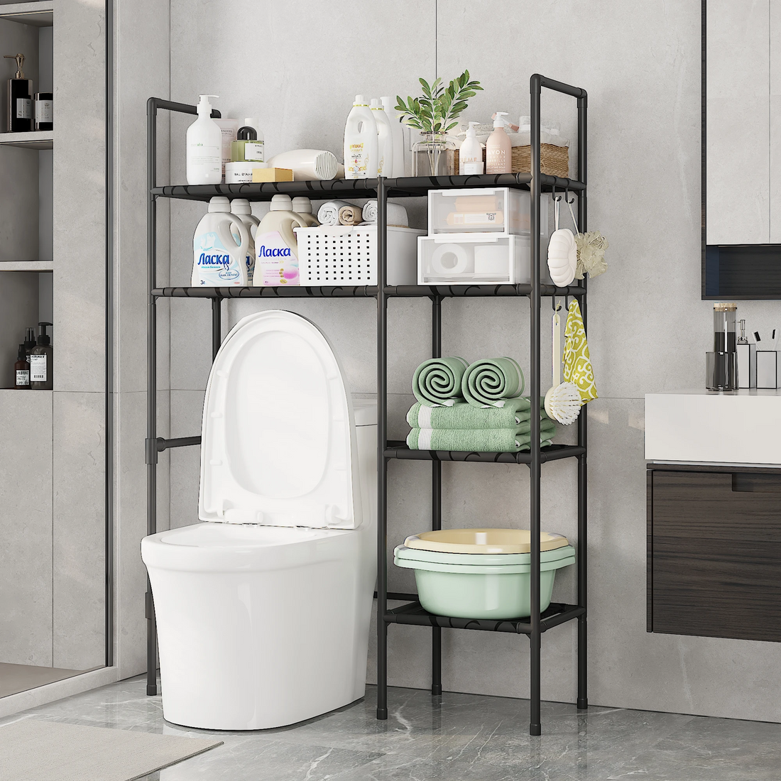 Estante organizadora para baño
