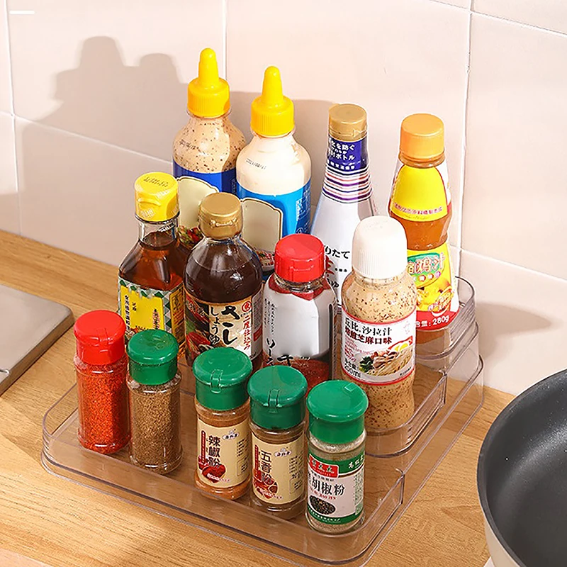 Organizador transparente de 2 niveles