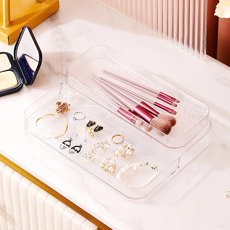 Organizador transparente de 2 niveles