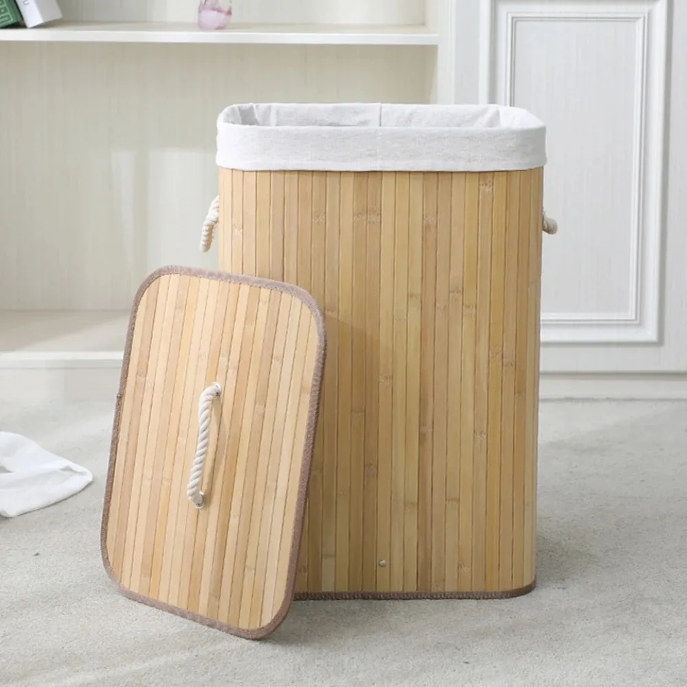 Cesta de ropa de bambú – enkasa.pe