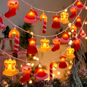 Guirnalda de luces con figuras