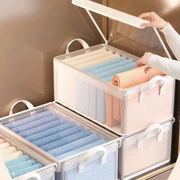 Organizadora plegable de ropa con tapa