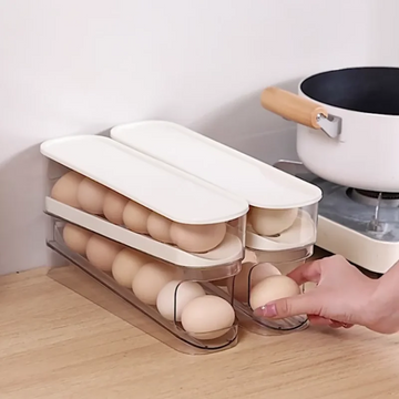Organizador de huevos deslizable y apilable