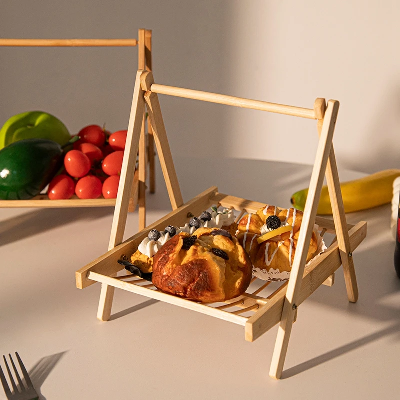 Cesta de fruta de bambú