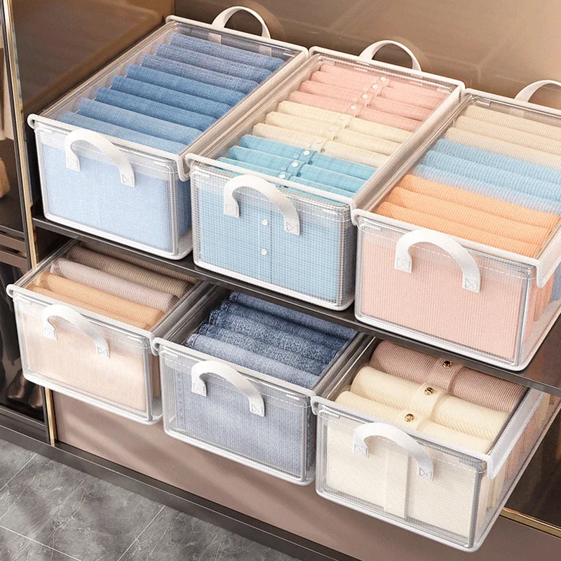Organizadora plegable de ropa con tapa