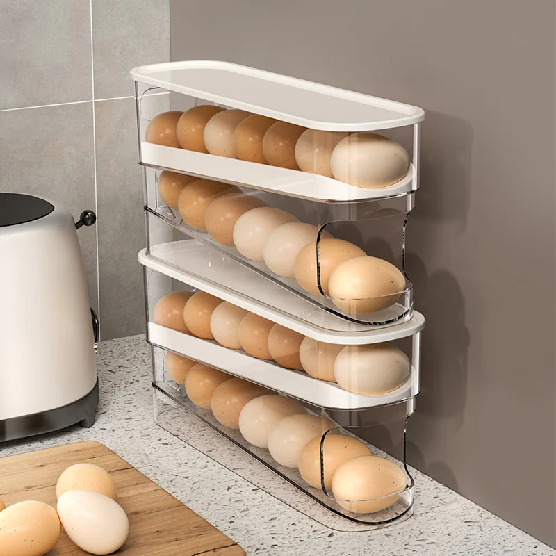 Organizador de huevos deslizable y apilable