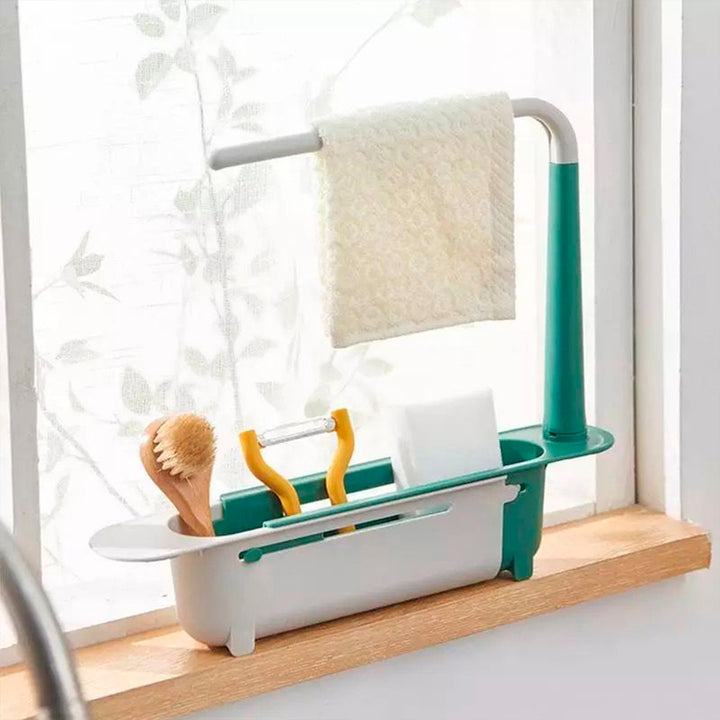 Escurridor retráctil para caño