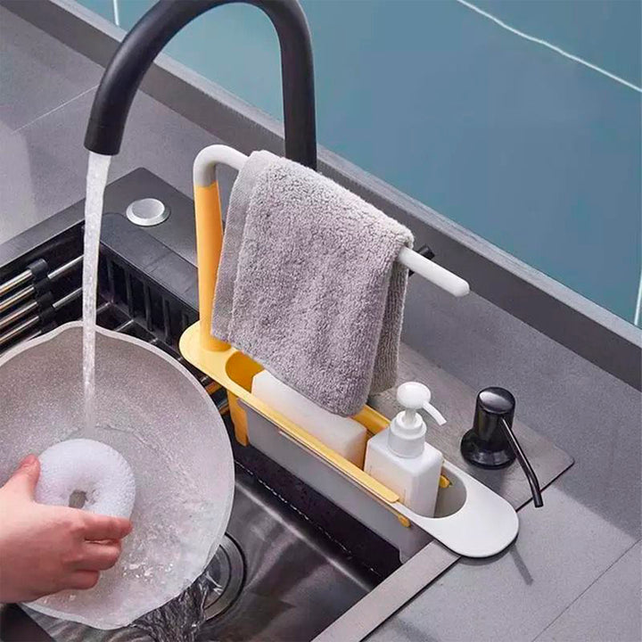 Escurridor retráctil para caño