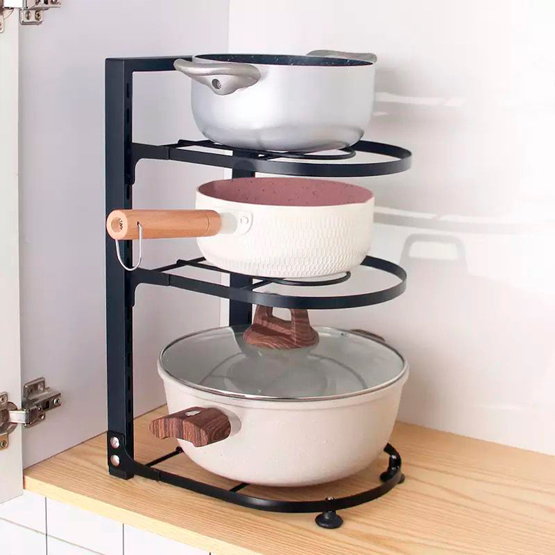 Soporte de olla de 3 niveles