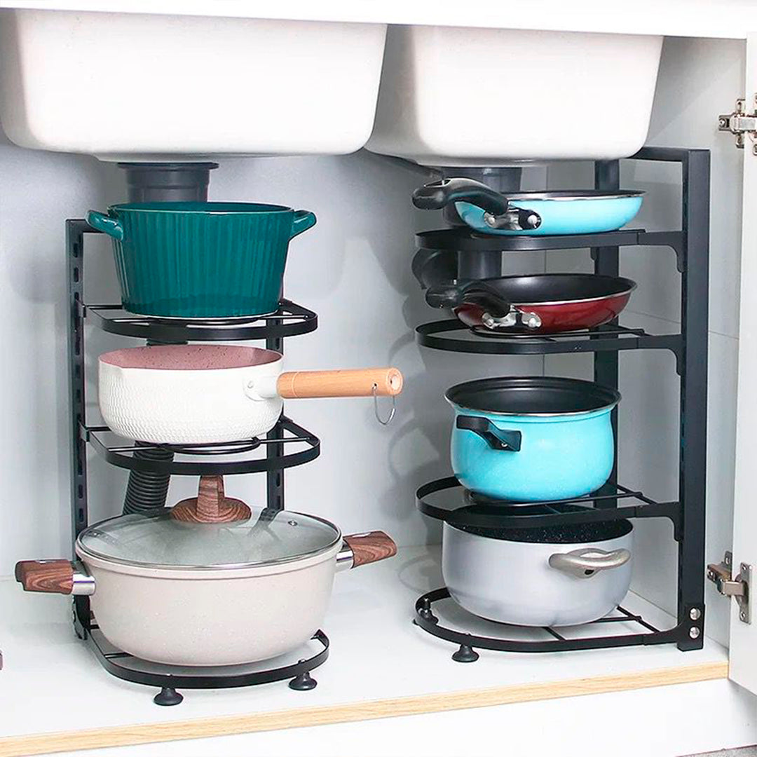 Soporte de olla de 3 niveles