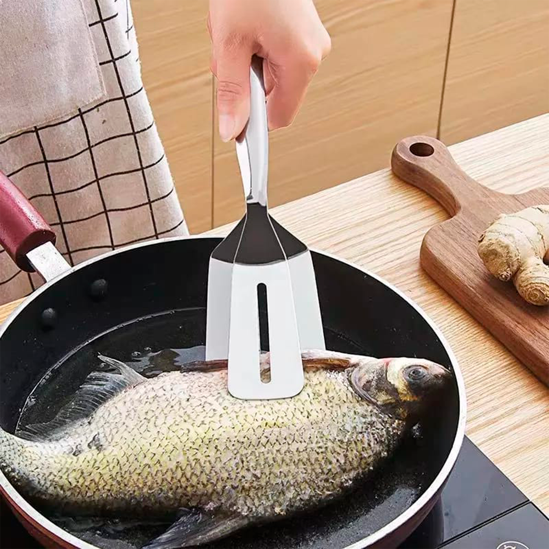 Pinza espátula 2 en 1