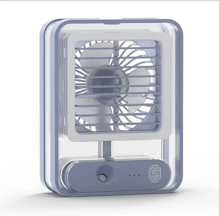 Mini ventilador pulverizador de agua con luz led