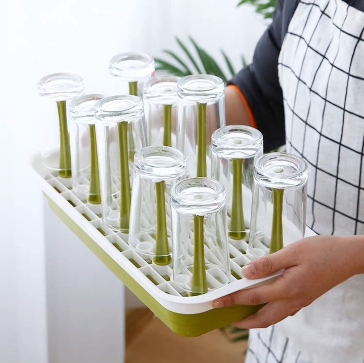 Escurridor rectangular de vasos