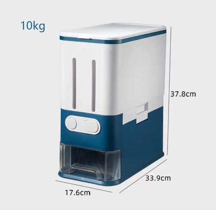 Dispensador de doble compartimento para arroz 12kg