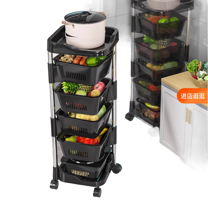 Organizador cuadrado de 5 niveles