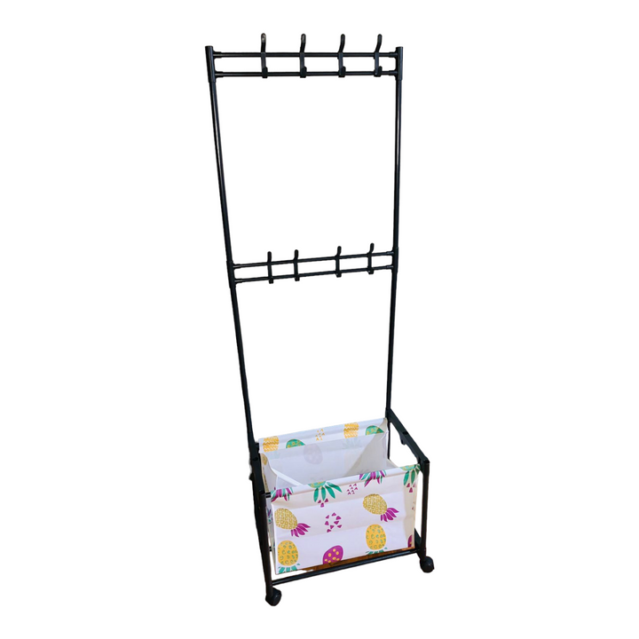 Rack colgador con cesta