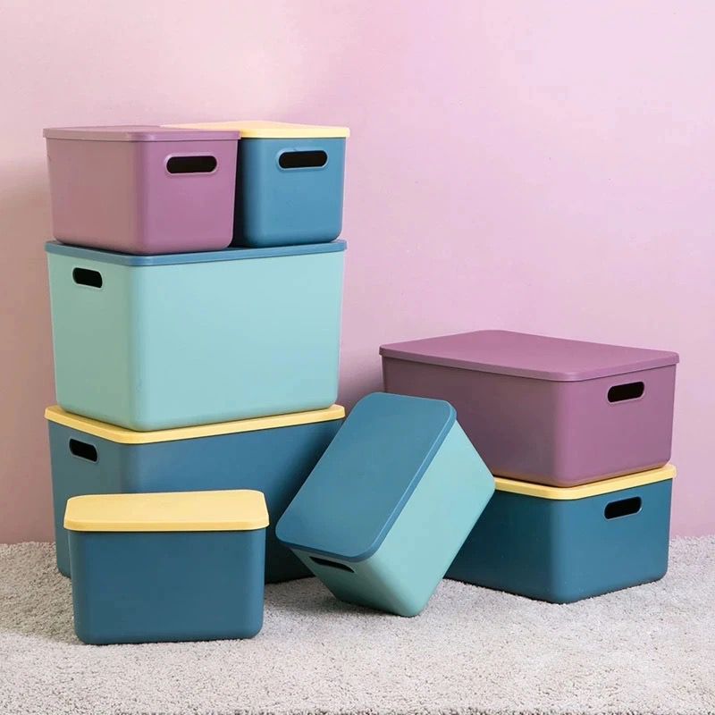 Caja de almacenamiento con tapa
